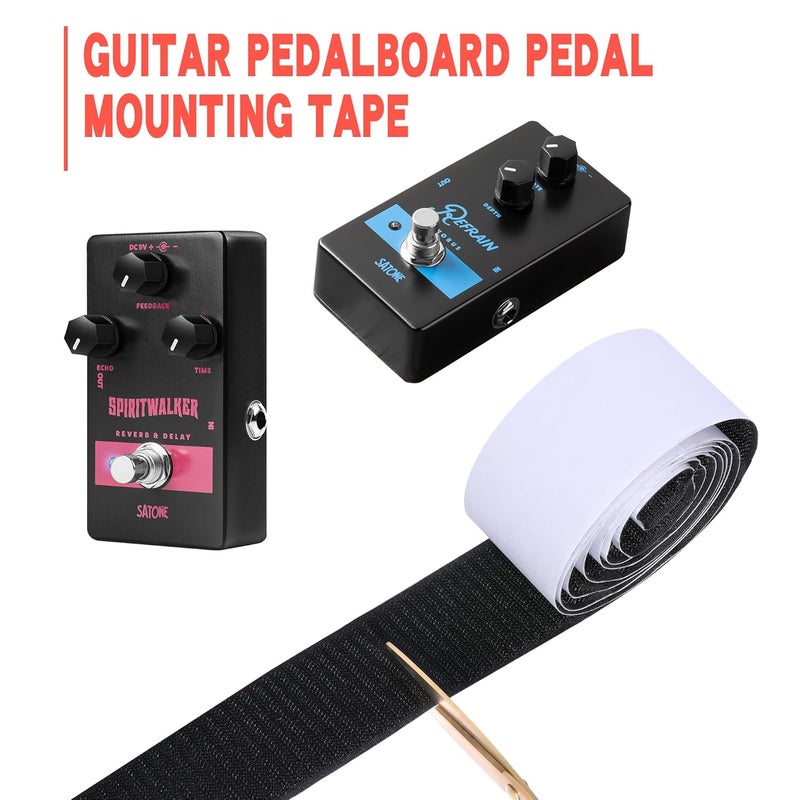 SATONE Pedalboard Mounting Tape - Hook and Loop Strips with Adhesive for Guitar Pedal Board, Heavy Duty Pedal Grip Tape - 2IN Wide 6.6FT Long - Image 5